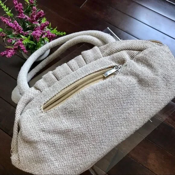 Cute Boho Burlap Purse - Picture 6 of 9